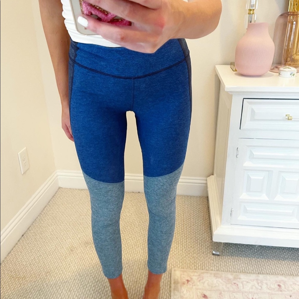 Blue ColorBlock OUTDOOR VOICES Leggings
